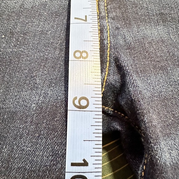 Veronica Beard Brooke Skinny Jean Mid Rise Midnight Fray Dark Blue Wash Women 28 - Picture 8 of 9